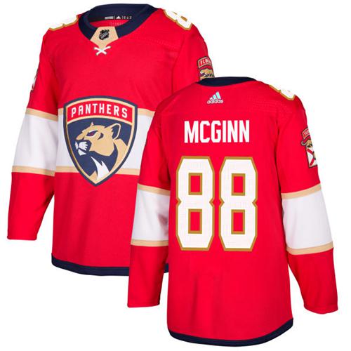 Adidas Men Florida Panthers 88 Jamie McGinn Red Home Authentic Stitched NHL Jersey